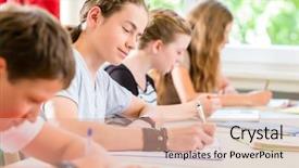  Presentation with class - Beautiful slide set featuring golden hairpins with pink gemstone backdrop and a white colored foreground