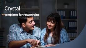  Presentation with knowing your students - PPT theme with students studying late at night background and a  colored foreground