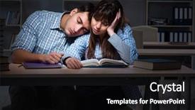  Presentation with advocacy for esol students - Slide set consisting of students studying late at night background and a  colored foreground