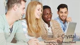  Presentation with online music lesson piano - Audience pleasing slide set consisting of students taking private lessons online backdrop and a  colored foreground