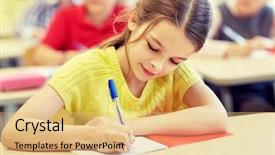  Presentation with elementary school - Cool new PPT theme with students testing - education elementary school learning backdrop and a  colored foreground