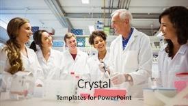  Presentation with university student internship - Beautiful presentation featuring students watching lecturer backdrop and a lemonade colored foreground