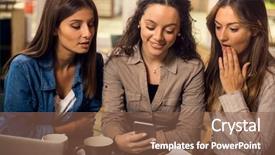  Presentation with pause - Audience pleasing slide deck consisting of studies for some gossip backdrop and a tawny brown colored foreground