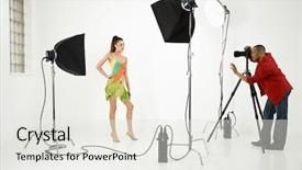 Presentation with elementary school african american female - Amazing theme having studio by young adult african backdrop and a light gray colored foreground