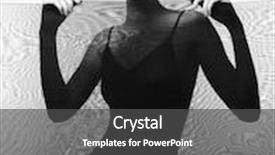  Presentation with black art - Presentation theme having evening black dress elegant sexy background and a dark gray colored foreground