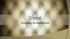  Presentation with abstract art - Presentation theme featuring studio interior with metal buttons background and a mint green colored foreground