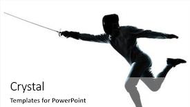  Presentation with studio - Slide deck consisting of  background and a  colored foreground.