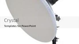  Presentation with lighting - Theme featuring studio-lighting-isolated-on-white background and a light gray colored foreground