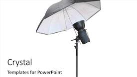  Presentation with lighting - Colorful theme enhanced with studio lighting isolated under the white background backdrop and a white colored foreground