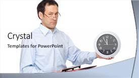  Presentation with audiotape audio studio - Cool new presentation theme with studio picture from a controller backdrop and a  colored foreground