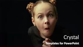  Presentation with black children - Presentation theme enhanced with studio-portrait-of-a-pretty background and a black colored foreground