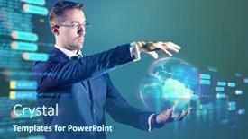  Presentation with world map - PPT layouts enhanced with studio-portrait-of-a-serious background and a ocean colored foreground