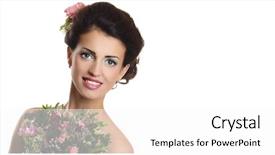  Presentation with bride - Audience pleasing PPT theme consisting of studio portrait of a young backdrop and a white colored foreground