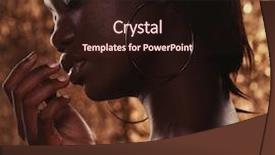  Presentation with fashion - PPT theme featuring studio portrait of an extraordinary background and a wine colored foreground