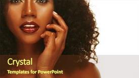  Presentation with mens fashion portrait - Slide set enhanced with studio portrait of an extraordinary background and a tawny brown colored foreground