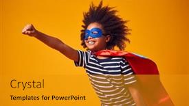  Presentation with studio - Presentation consisting of studio-portrait-of-boy-dressed background and a gold colored foreground