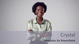  Presentation with studio - Beautiful PPT layouts featuring studio-portrait-of-smiling-young backdrop and a light gray colored foreground