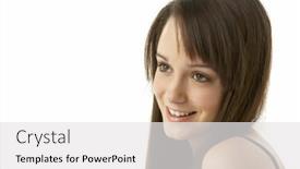  Presentation with teenage girl - Slides featuring studio-portrait-of-teenage-girl background and a white colored foreground