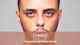  Presentation with skin - Audience pleasing PPT theme consisting of studio-portrait-of-young-man backdrop and a coral colored foreground