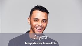  Presentation with skin - Beautiful slides featuring studio-portrait-of-young-man backdrop and a gray colored foreground