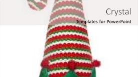  Presentation with hat - Cool new presentation theme with studio-shot-of-a-christmas backdrop and a lemonade colored foreground