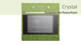  Presentation with green power - Slide set with studio-shot-of-a-green and a soft green colored foreground