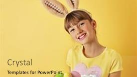  Presentation with colorful eye - Presentation design enhanced with studio-shot-of-a-happy background and a yellow colored foreground