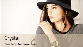  Presentation with tv show studio camera - Presentation theme enhanced with studio shot of a magnificent background and a lemonade colored foreground