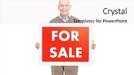  Presentation with studio - Audience pleasing presentation theme consisting of studio shot of a senior backdrop and a sky blue colored foreground