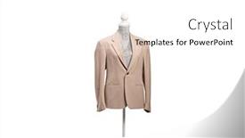  Presentation with mannequin - PPT theme featuring studio-shot-of-a-torso background and a white colored foreground