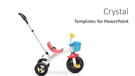  Presentation with toddlers - Cool new slide set with studio-shot-of-a-tricycle backdrop and a white colored foreground