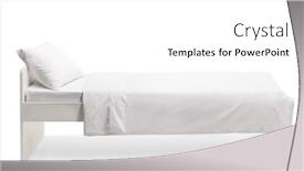  Presentation with bed - Presentation design consisting of studio-shot-of-a-white background and a white colored foreground