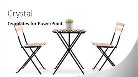  Presentation with shot - Cool new PPT theme with studio-shot-of-a-wooden backdrop and a white colored foreground