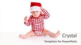  Presentation with new baby - Cool new presentation design with studio shot of baby backdrop and a  colored foreground