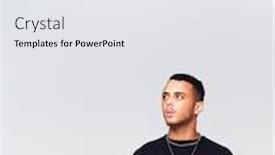  Presentation with studio - Amazing slide deck having studio-shot-of-causally-dressed backdrop and a white colored foreground