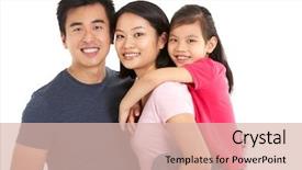  Presentation with chinese - PPT theme having studio shot of chinese family background and a lemonade colored foreground