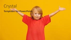  Presentation with fair - Slides having studio-shot-of-cute background and a gold colored foreground