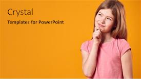  Presentation with studio - Presentation consisting of studio-shot-of-girl background and a  colored foreground