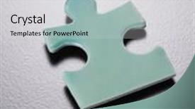  Presentation with jigsaw - Cool new theme with studio-shot-of-jigsaw-puzzle backdrop and a light gray colored foreground