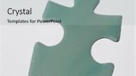  Presentation with jigsaw - Cool new presentation theme with studio-shot-of-jigsaw-puzzle backdrop and a light blue colored foreground