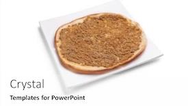  Presentation with white plate - Slide deck with studio-shot-of-lahmajun background and a white colored foreground