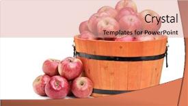  Presentation with studio - Amazing presentation theme having studio shot of red apples backdrop and a coral colored foreground
