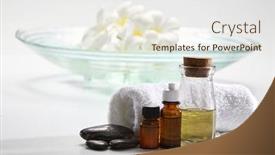  Presentation with studio - Audience pleasing PPT theme consisting of studio-shot-of-the-concept backdrop and a sky blue colored foreground