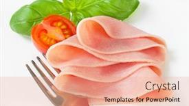  Presentation with studio - Presentation theme enhanced with studio-shot-of-thin-sliced background and a coral colored foreground