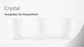  Presentation with egg - Cool new PPT theme with studio-shot-of-three-egg backdrop and a white colored foreground