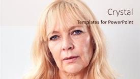  Presentation with unhappy - Beautiful slide set featuring studio-shot-of-unhappy backdrop and a lemonade colored foreground