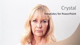  Presentation with unhappy - Slide set having studio-shot-of-unhappy background and a white colored foreground