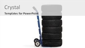  Presentation with tires - Slides enhanced with studio-shot-of-vehicle-tires background and a white colored foreground