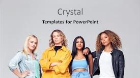  Presentation with multi cultural - Colorful slide deck enhanced with studio-shot-of-young-independent backdrop and a light gray colored foreground