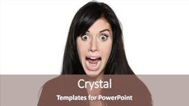  Presentation with studio - Cool new presentation with studio-shot-portrait-on-isolated backdrop and a violet colored foreground